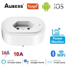 Смарт-розетка AUBESS Tuya 16A с поддержкой Wi-Fi и монитором питания