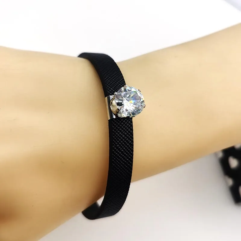 2020 взрывчатый кожаный браслет стразы для женщин креативные железные шармы