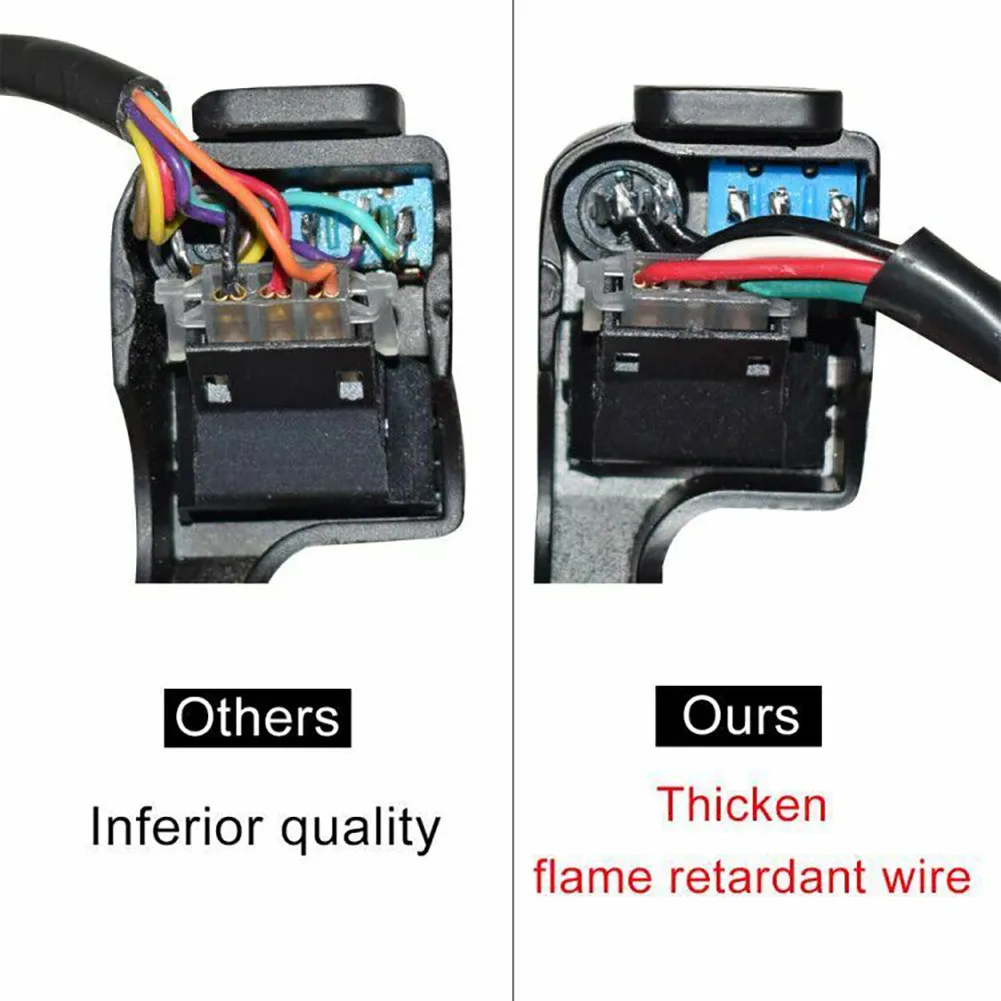 

Turn Signal Motorcycle Switch Universal Waterproof 64cm Cable Aluminum