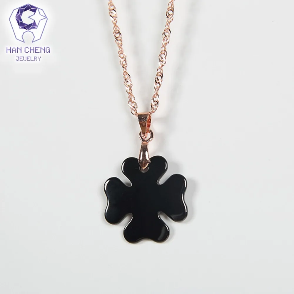 HanCheng Новая мода трендовая Золотая Серебряная цепочка Клевер ключицы