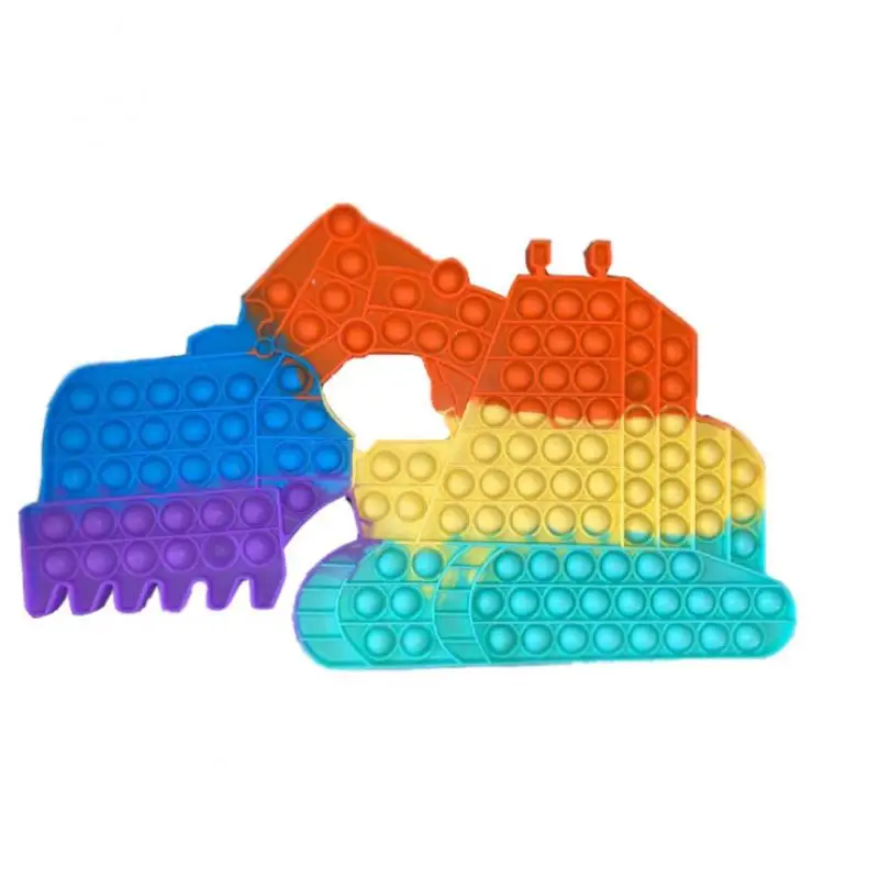

Kawaii Fidget Toys Simple Dimple Push Bubble Anti Stress Rainbow Excavator Board Game Squishy Sensory Toys for Boys Brinquedos