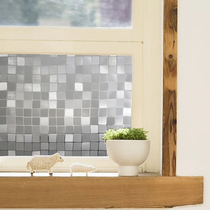 45x100cm 1PC Opaque Glass Films For Bathroom Kitchen Door Window Sunscreen Protect Privacy Static Cling Home Decor | Дом и сад