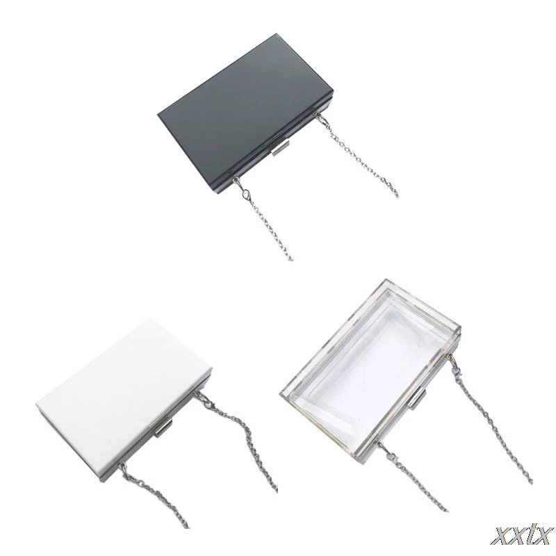 Женская акриловая вечерняя сумка через плечо клатч для невесты сумочка