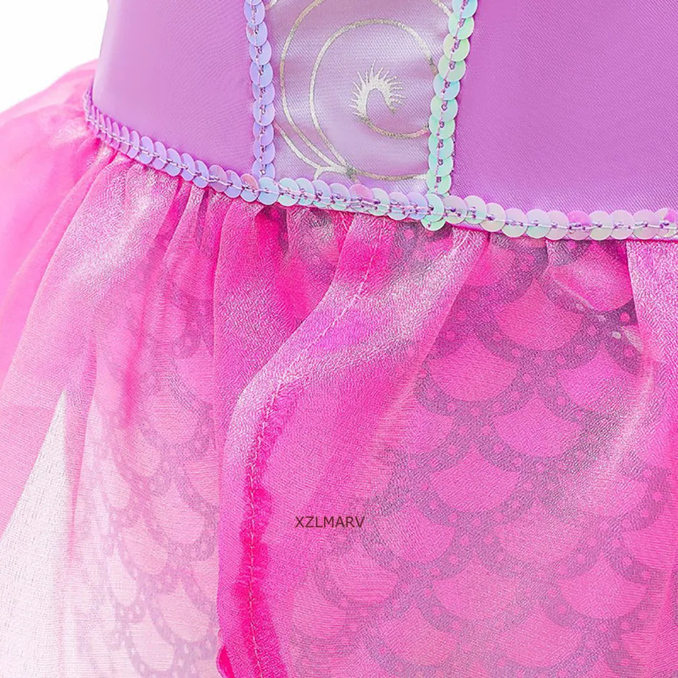 Детский костюм Русалочки Ариэль платье для косплевечерние маленькой одежда