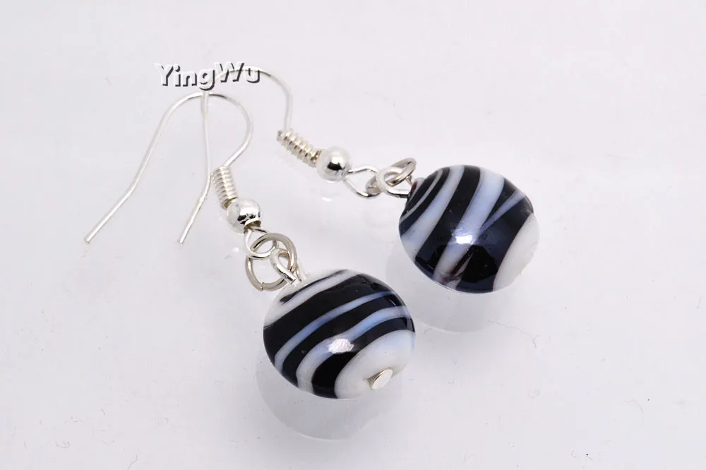 Yingwu 6 пар в партии новинка ручная работа муранское стекло Микс Цветов женские