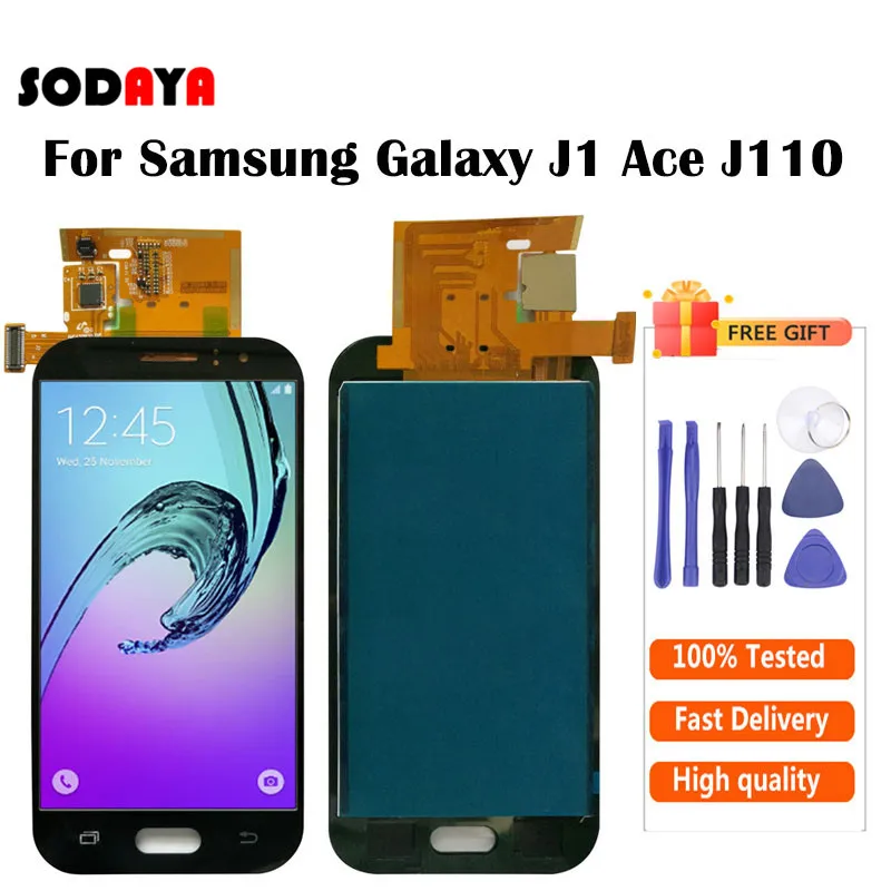Регулировка яркости для samsung Galaxy J1 Ace J110 SM-J110F J110H J110FM ЖК-дисплей с кодирующий