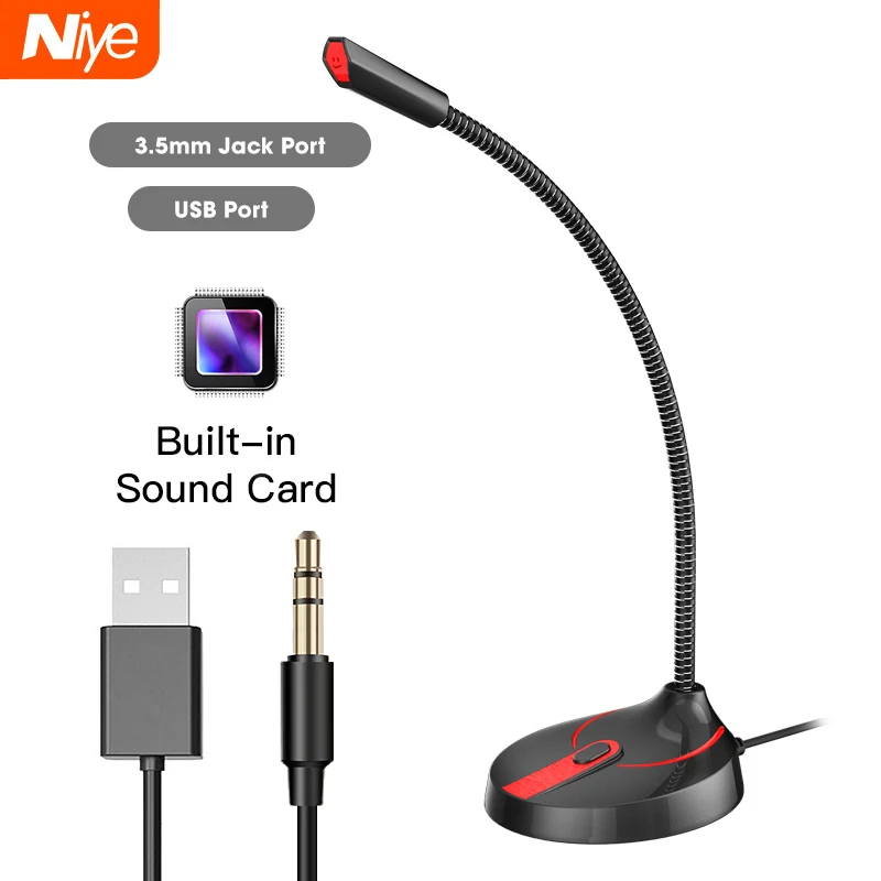 Мини USB микрофон Студия Речь Динамик s 3 5 мм разъем Проводные микрофоны для