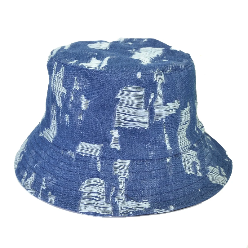 

men Womens Denim Bucket Hat Male Style Casual Cowboy Fishing Cap Fashionable Spring Summer Cool Jeans panama Sun Hats