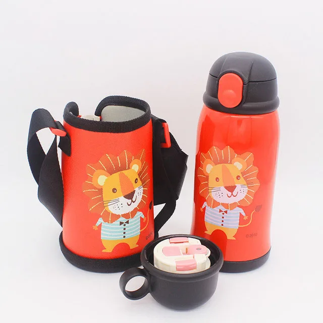 550 мл детская чашка для кормления льва термос молока из нержавеющей стали детей