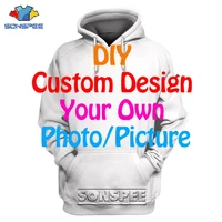 sonspee customized design men women hoodies casual hip hop long sleeve 3d print diy suit tees sweatshirt tops drop ship