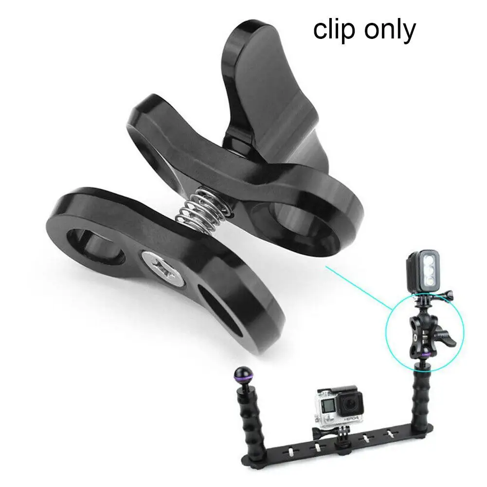 

For GoPro Series/Yi/GitUp Sports Camera CNC Diving Housings Camera Clamp Fill Head For Underwater Ball Light X9G0