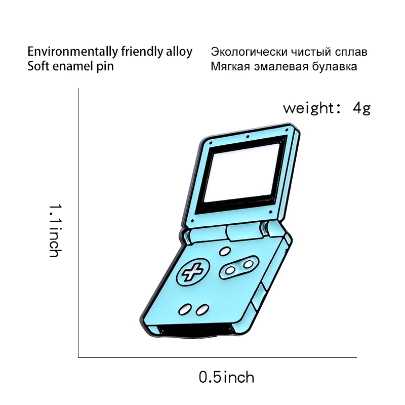 80s 90s Retro Handheld Game player Arcade machine Gamepad Enamel Brooches Lapel pin For backpack bags badge Gifts | Украшения и