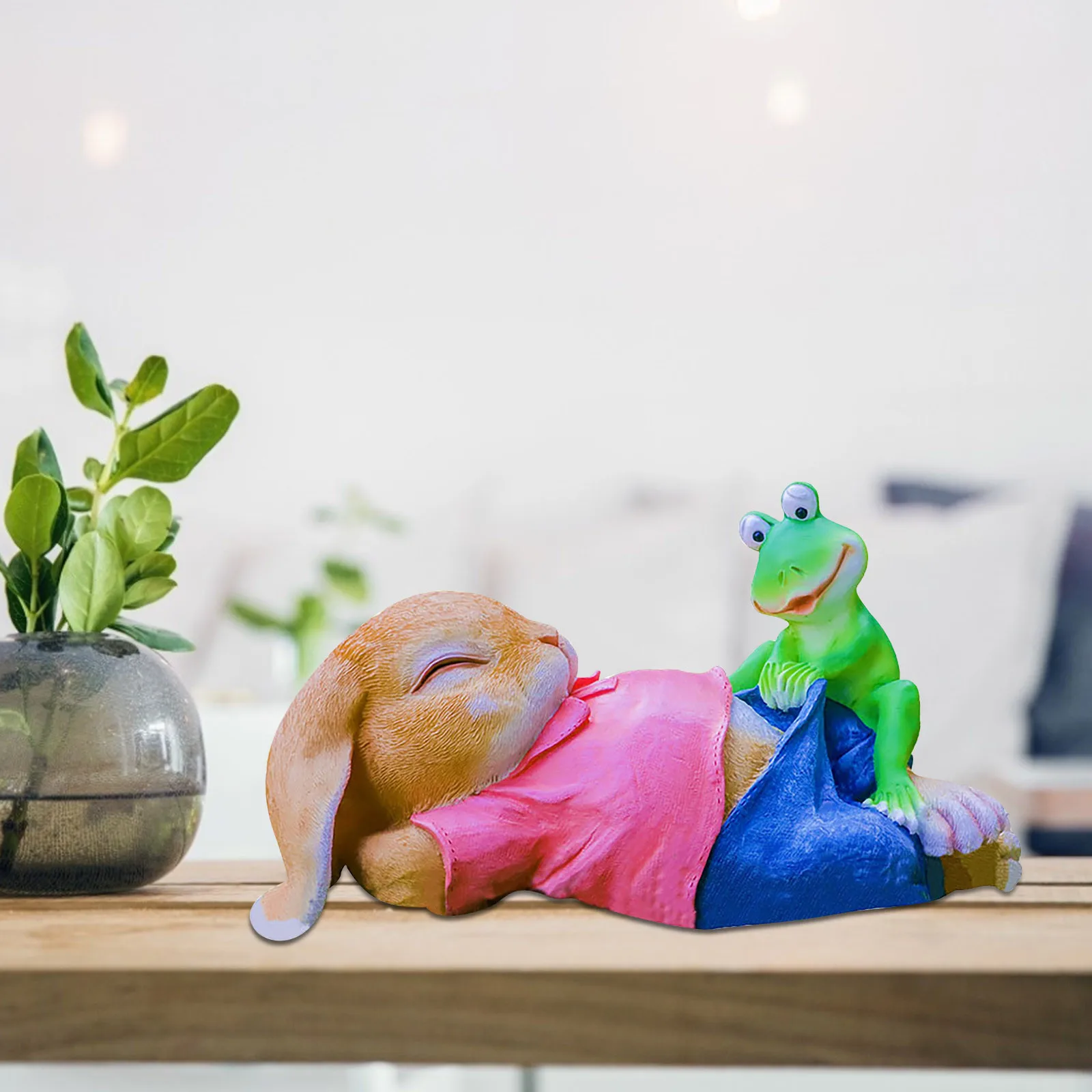 Пасхальное украшение мультяшное животное кролик планшетофон для сна на лужайке