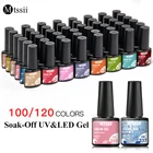 Mtssii 100120 цветов набор гель-лаков для ногтей Полупостоянный Гибридный Гель-лак набор с базовым верхним слоем впитывающий УФ-гель для ногтей