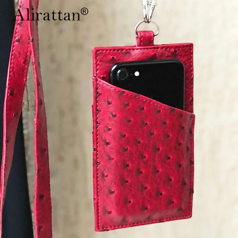 Чехол для телефона из 2020 натуральной кожи с отделением карт и крокодиловым