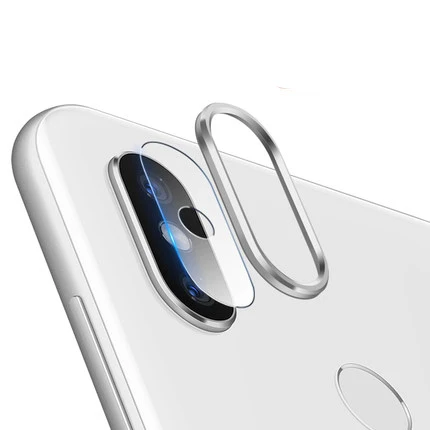 Защита для экрана камеры для Xiaomi mi 8 mi 8 стеклянная пленка+ металлическое защитное кольцо для объектива чехол для Xiaomi mi 9 mi 9 9SE 9 SE mi x 3 mi x3 - Цвет: Silver with Glass