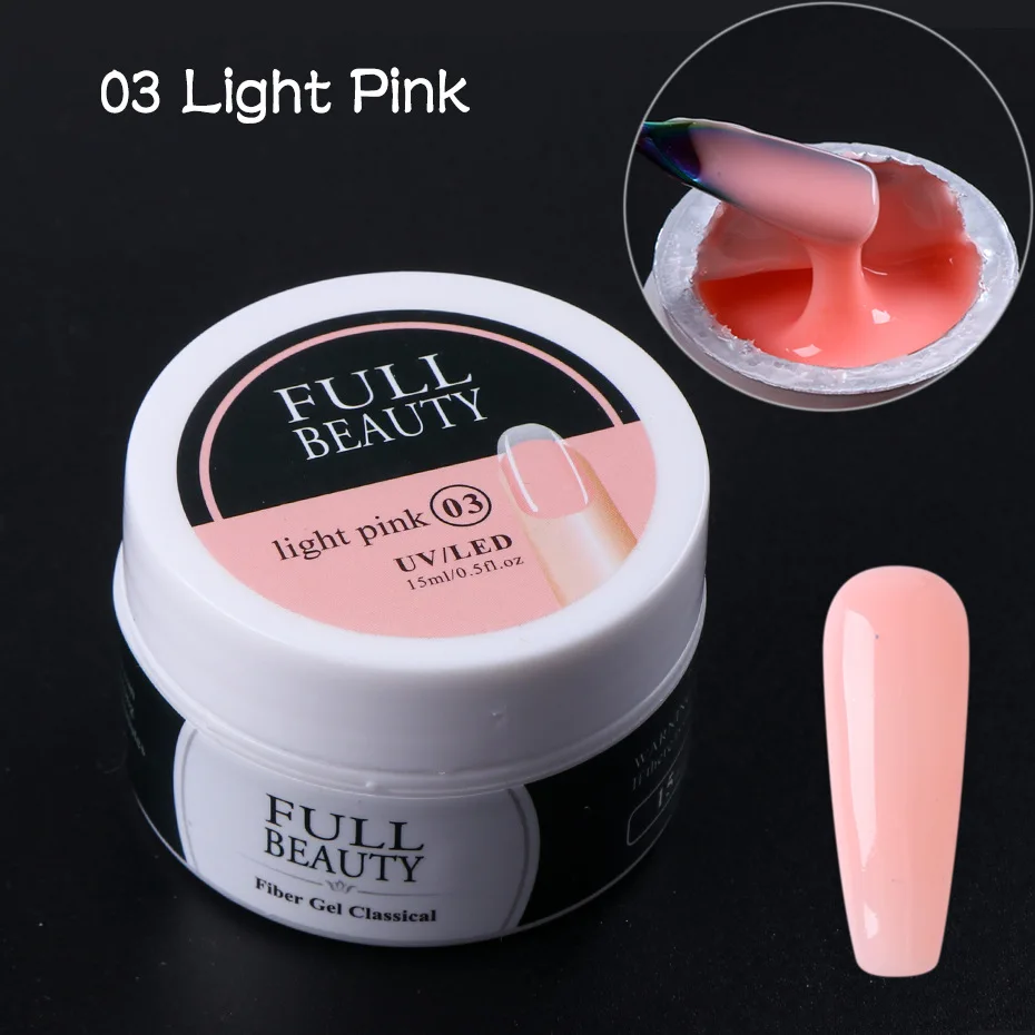

Nail Art Extension Glue Fiber Thread No Paper Support Quick Extension Removable UV Glue 15ml/Bottle