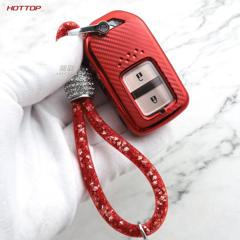 

Чехол для ключей для Honda Fit 2021 4-го поколения GR9, ТПУ, автомобильный металлический сплав, автомобильный чехол для ключей, пряжка, автомобильные...