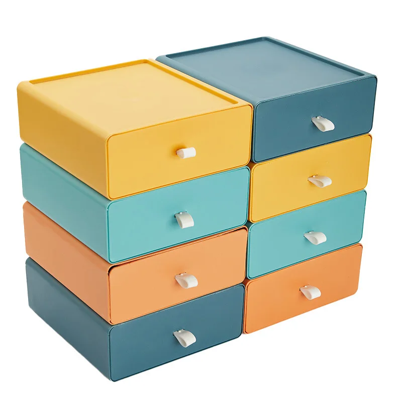 Разноцветный настольный органайзер ящик офисный стол стеллаж косметика