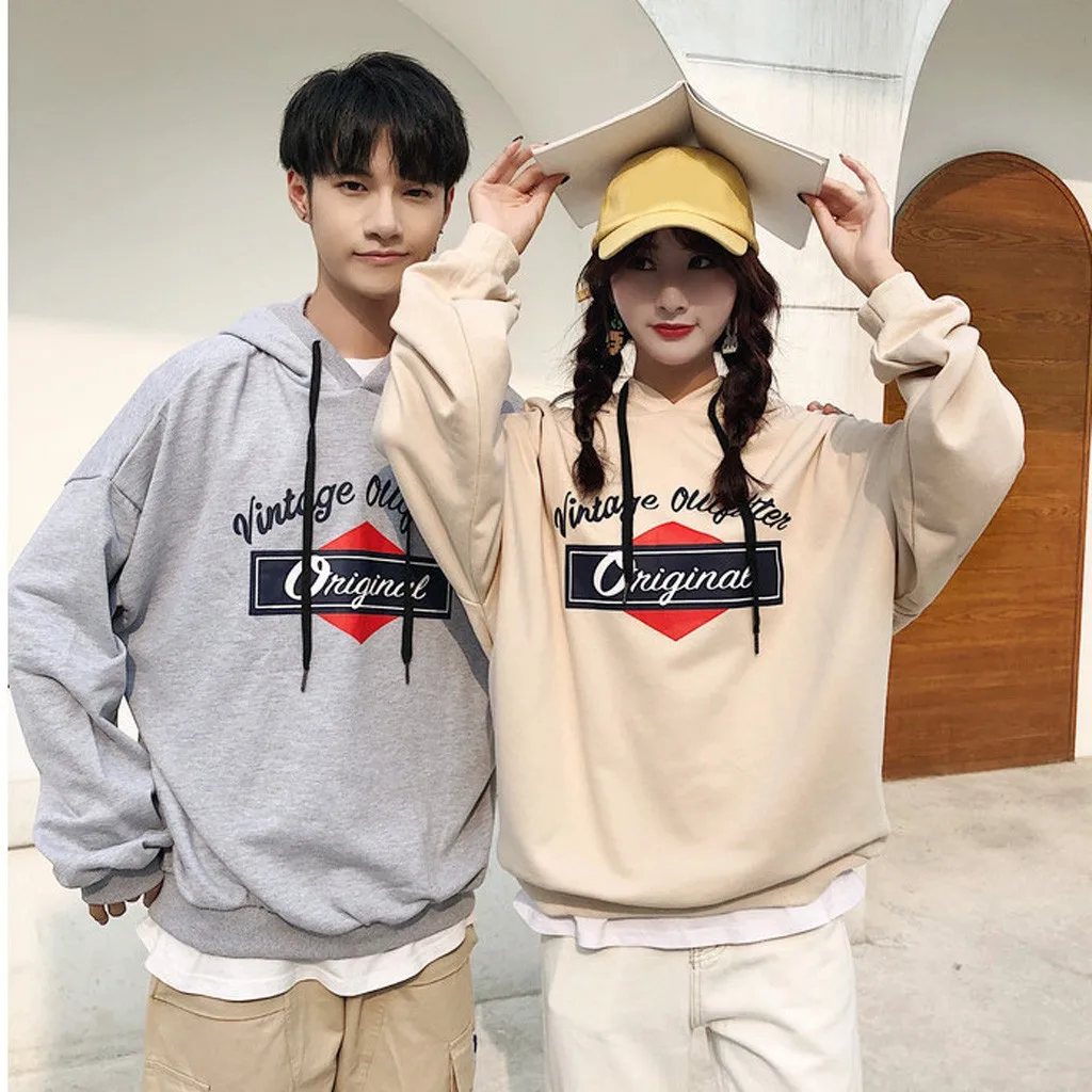 Толстовка с буквенным принтом алфавита для мальчиков и девочек уличный стиль