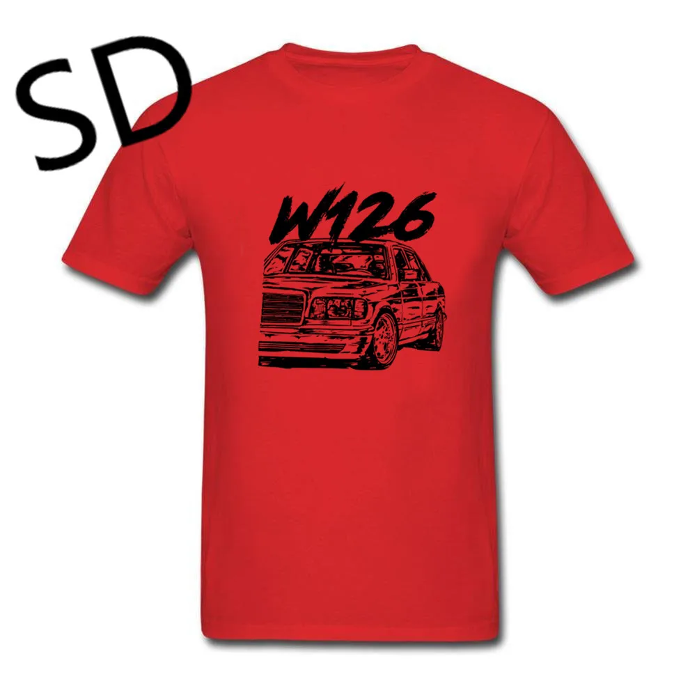red Дропшиппинг Mercedes w126 Футболка мужская модная брендовая негабаритная Футболка компрессионная футболка летние топы camisas mujer Tee Custom - Цвет: red