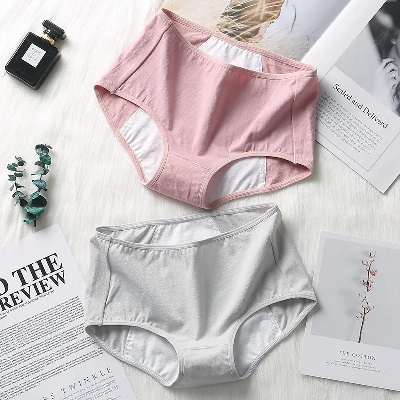 

Size M-XL Menstrual Panties Women Physiological Briefs Leak Proof Underwear Women Period Cotton Breathable Female Lingerie