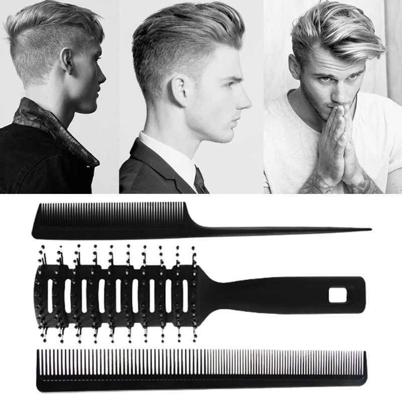 

3pcs Professional Vented Hair Brush Comb Anti-Static Scalp Massage Styling Tool