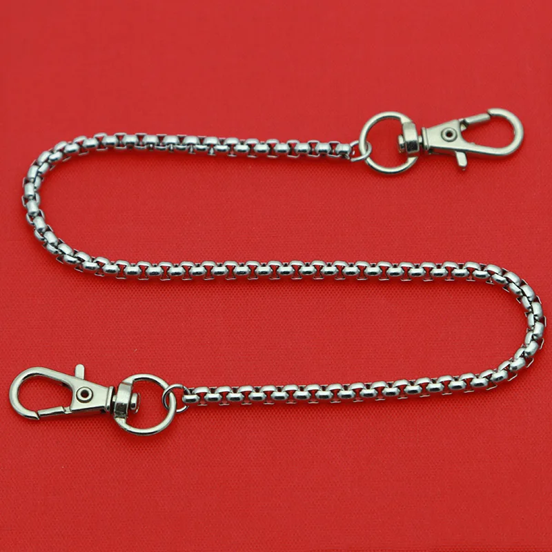 Длинный металлический кошелек квадратная цепь поводок брюки джинсовый брелок