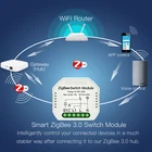 Умный выключатель мини сделай сам для Tuya ZigBee 3,0, умный выключатель света, дистанционное управление, работает с Alexa Google Home