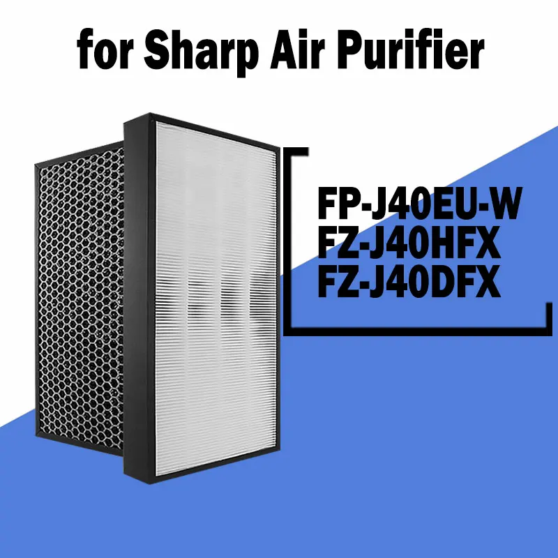 FZ-J40HFX FZ-J40DFX Hepa фильтр с активированным углем для Sharp FP-J40EU-W очиститель | Бытовая
