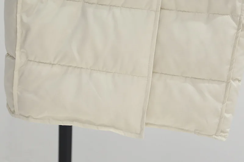 Утолщенный зимний теплый жилет из хлопка, с подкладкой для женщин Модный, застегивающийся на одну пуговицу свободная версия длинные пальто без рукавов veste