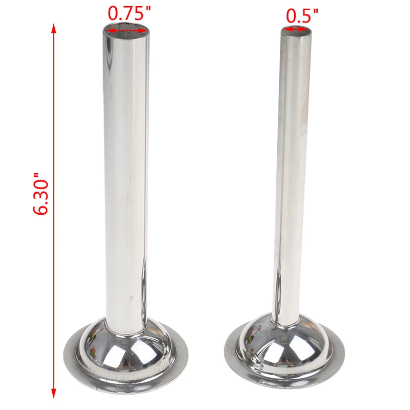 2 шт/лот из нержавеющей стали колбасный шприц трубка для начинки подходит пищевой