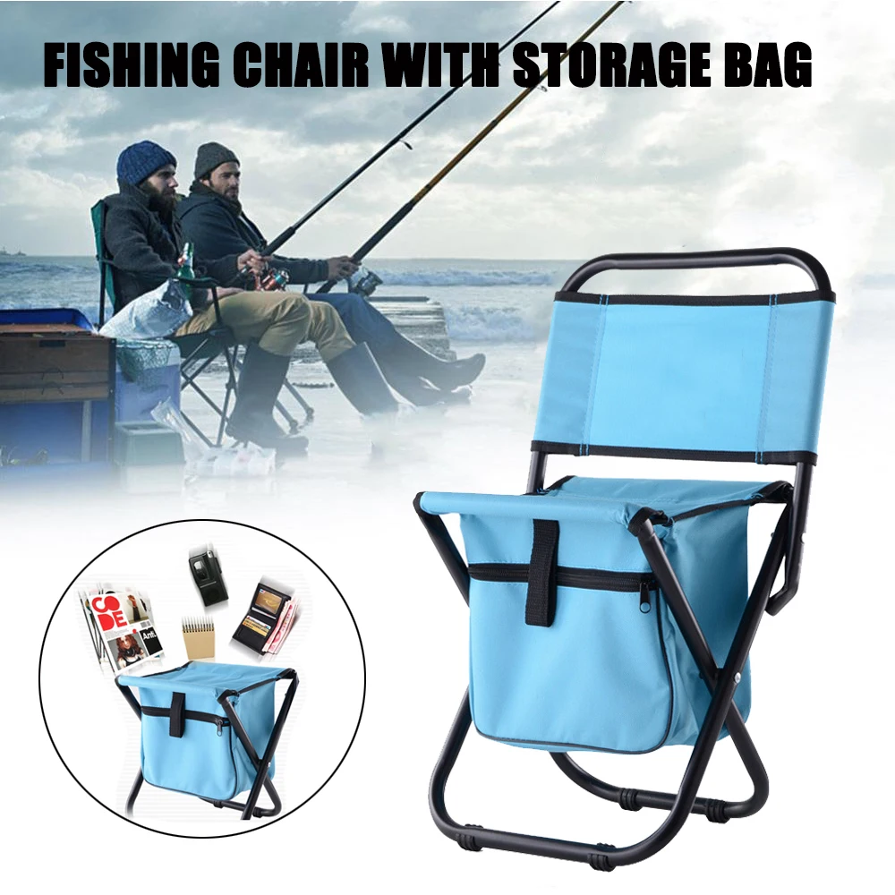 Компактный легкий портативный складной рыболовный стул MYJ туристический для