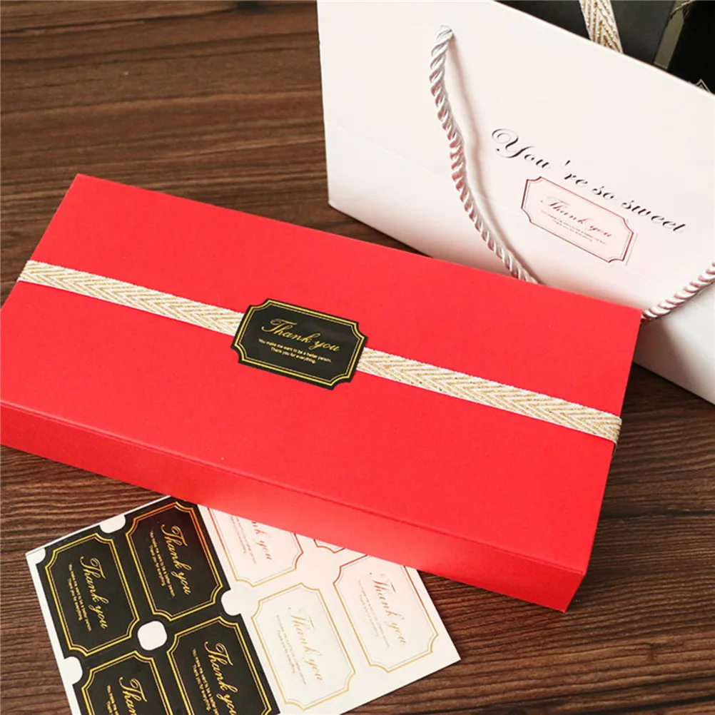 80 шт. благодарим вас ярлыки для еды Подарочные Рождественские декоративные наклейки дневника скрапбукинга