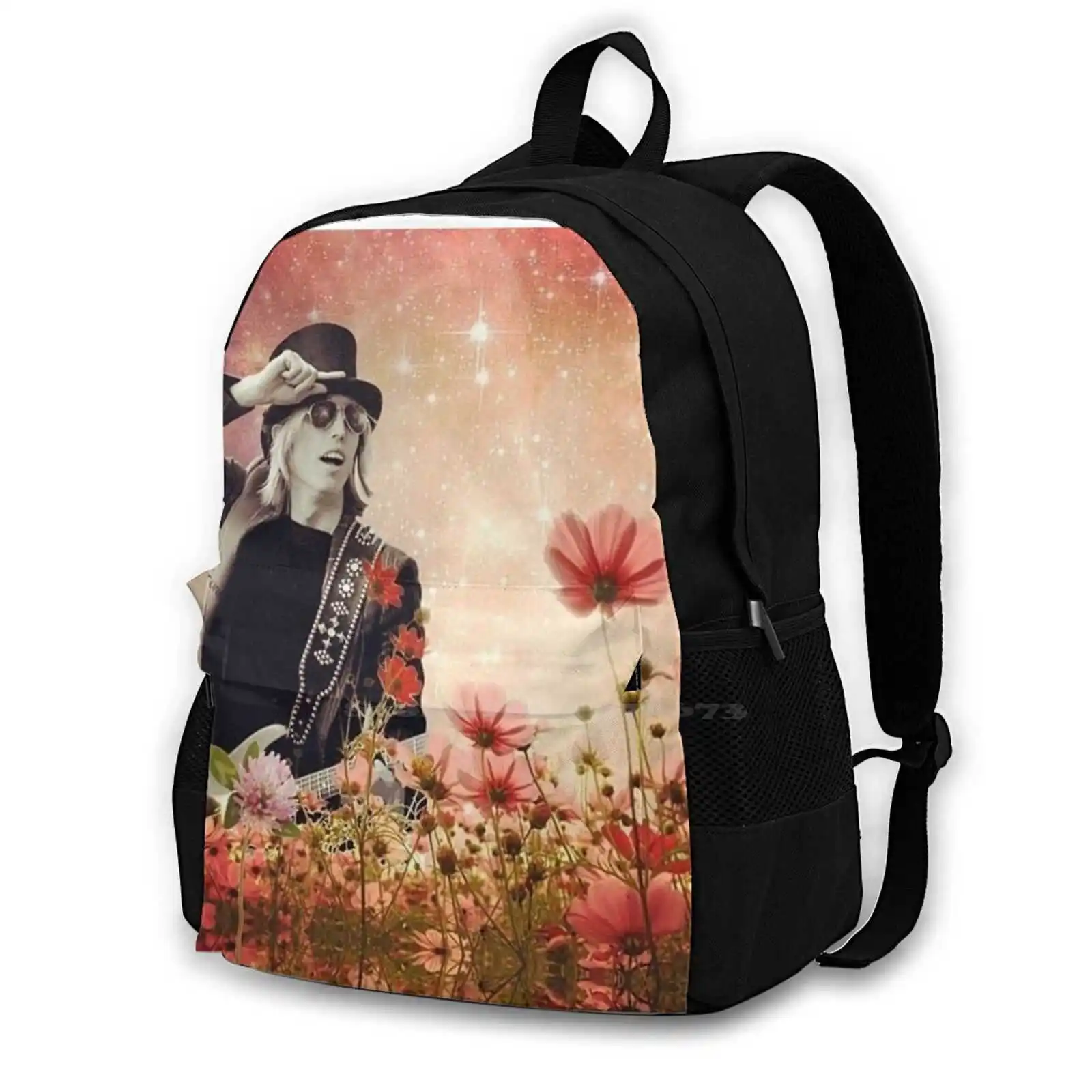 

Wild Flowers Mask Women Men Teens Laptop Travel School Bags Wildflowers Wildflowers Top Hat
