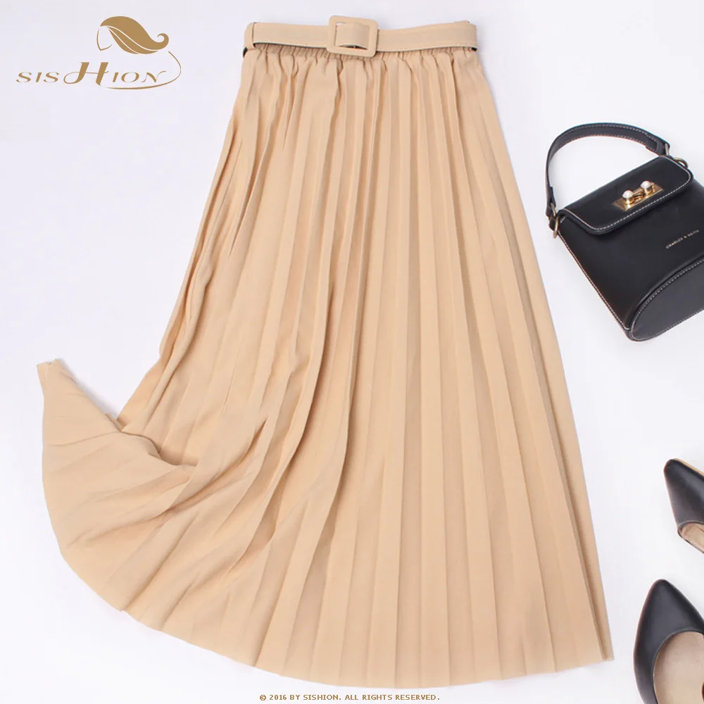 Новое поступление 2020 осенняя юбка WF0164 модная черная розовая Женская длинная