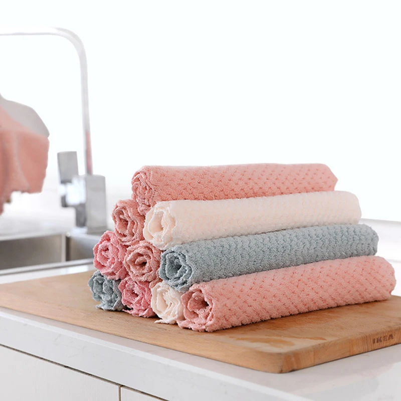 

20 шт., салфетка для мытья посуды, из полиэстера