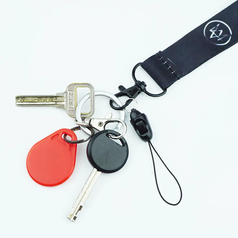 

Cute Weather Sign White Key Lanyards Neck Strap ID Card Mobile Phone Strap USB Badge Holder Red Rope Key Chain Gift