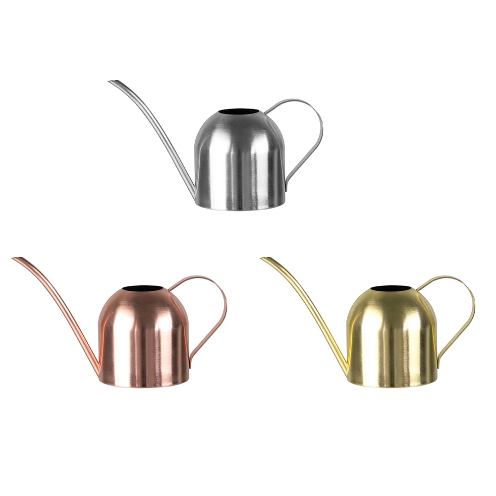 

1500ML Watering Can Stainless Steel Pot Long Spout Indoors Home Plant Pot Bottle Watering Device Meaty Bonsai Garden Tool