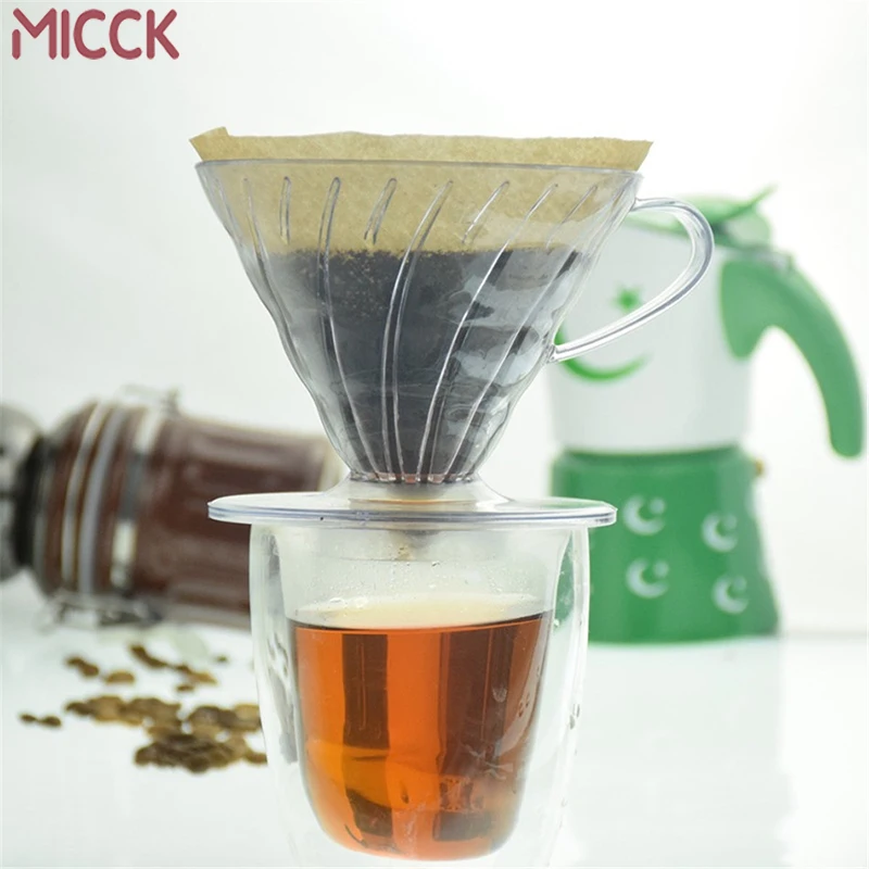 Микк 2/4 чашек капельница для кофе V60 термостойкие полимерные инструменты бариста