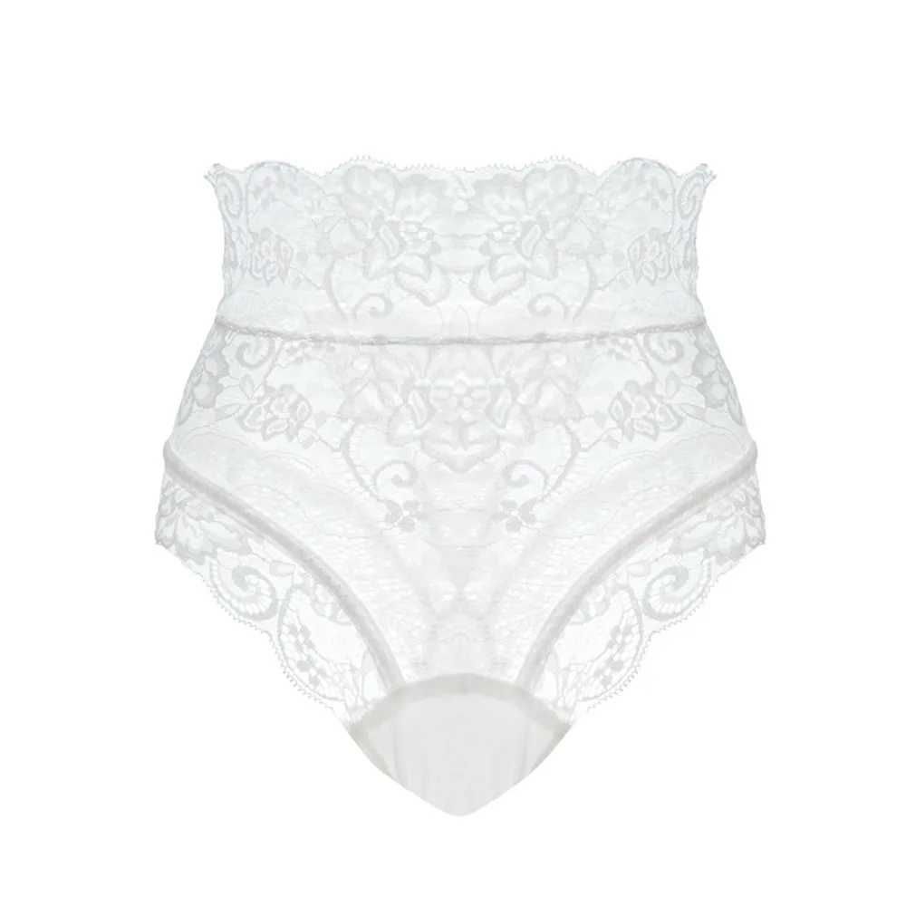 

Women Ladies Sexy See-through High Waist Hollow out Lace Lingerie G-String Panties Thong Briefs Knickers Plus Size