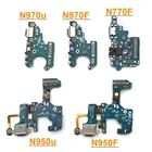 10 шт. для Samsung Note 20 Ultra 8 9 10 Lite Plus N970U N970F N950F N960F N960U N9500 USB-коннектор для зарядки порт док-станция гибкий кабель