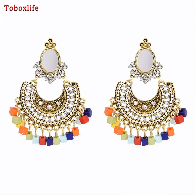Серьги Toboxlife модные ювелирные изделия 2020 капли Разноцветные Необычные Висячие