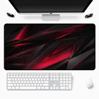 Черный большой Мышь Pad XXL Красного и черного цветов Треугольники геймер замок для рабочего стола, ноутбук ковер игровые аксессуары игровой стол Cs Go