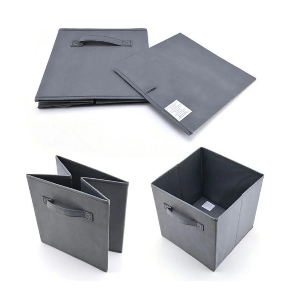 

Foldable Non-Woven Fabric Clothes Storage Box Wardrobe Closet Underwear Sundries Sorting Organizer Household Storage Products