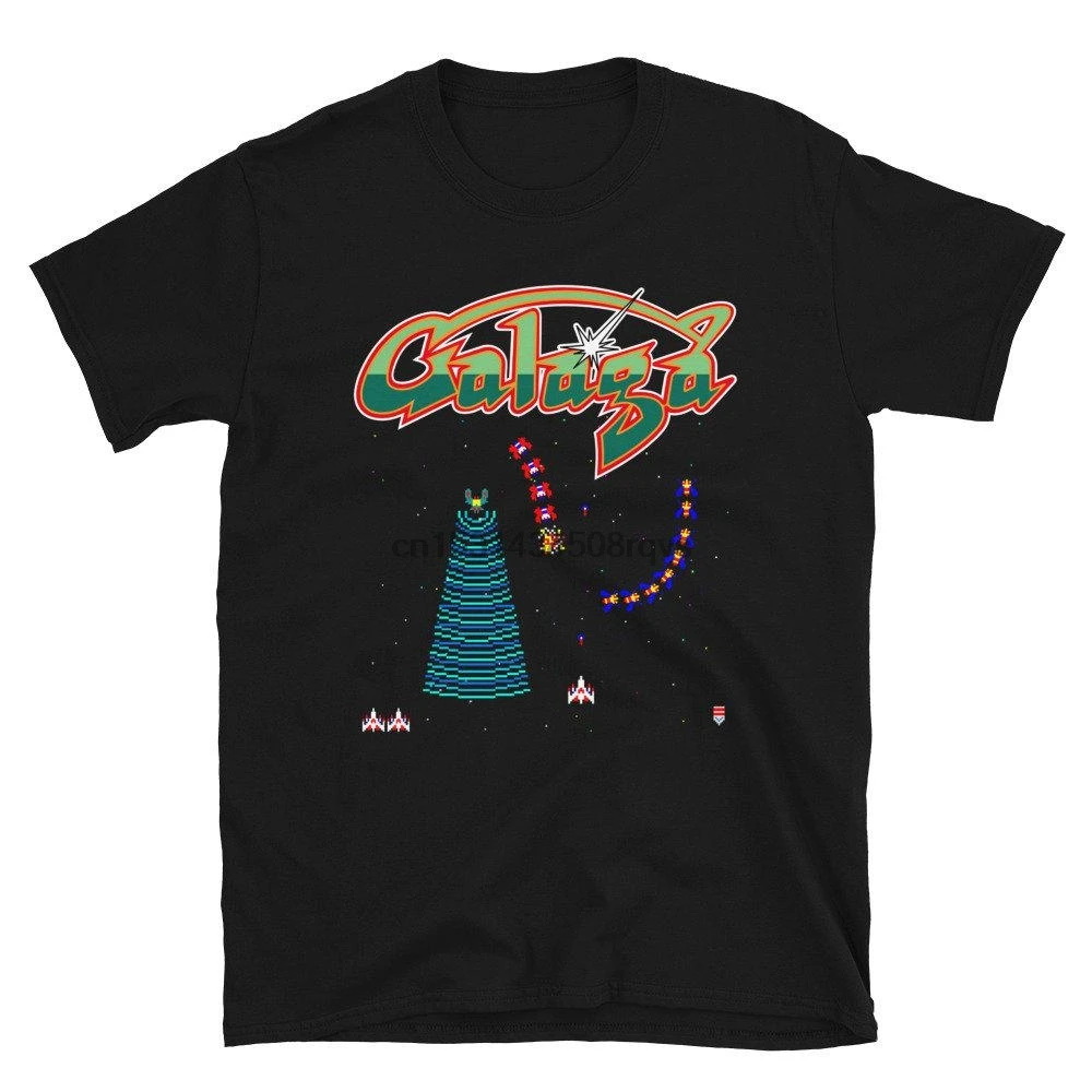 

Arcade Galaga Video Game Retro Vintage 80s Invader Space Gaming Alien T Shirt