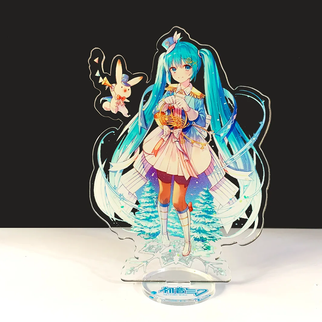 16 см аниме Вокалоид Виртуальная певица Хацунэ Мику фигурка на акриловой