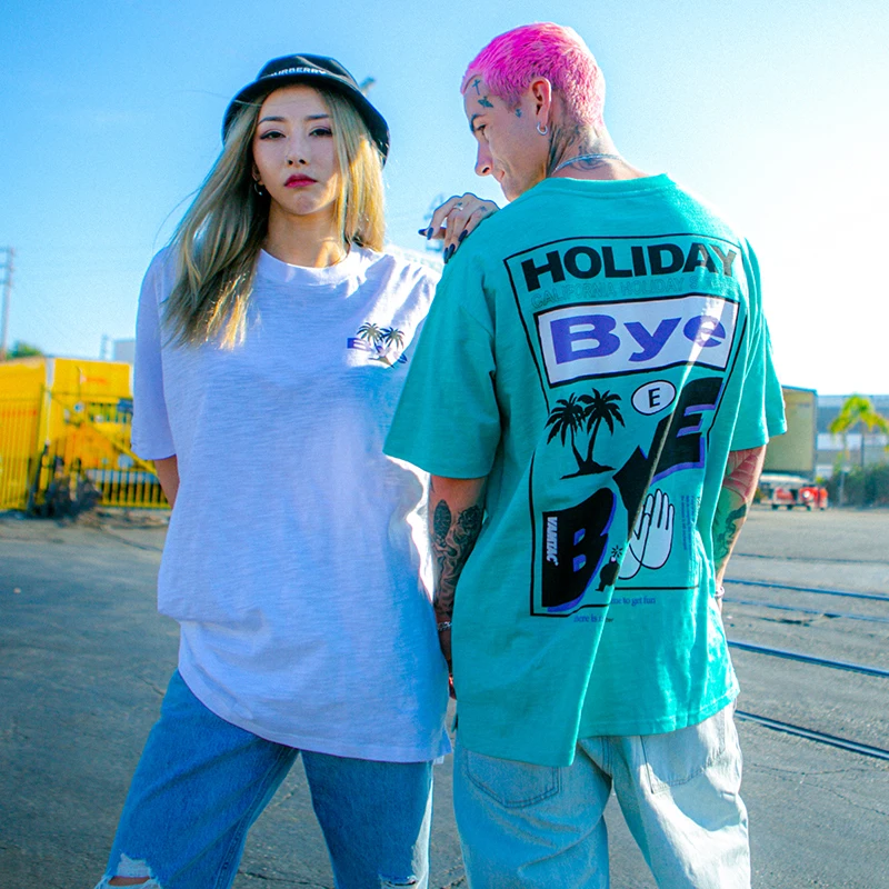 Футболка мужская с коротким рукавом в стиле хип-хоп | Мужская одежда