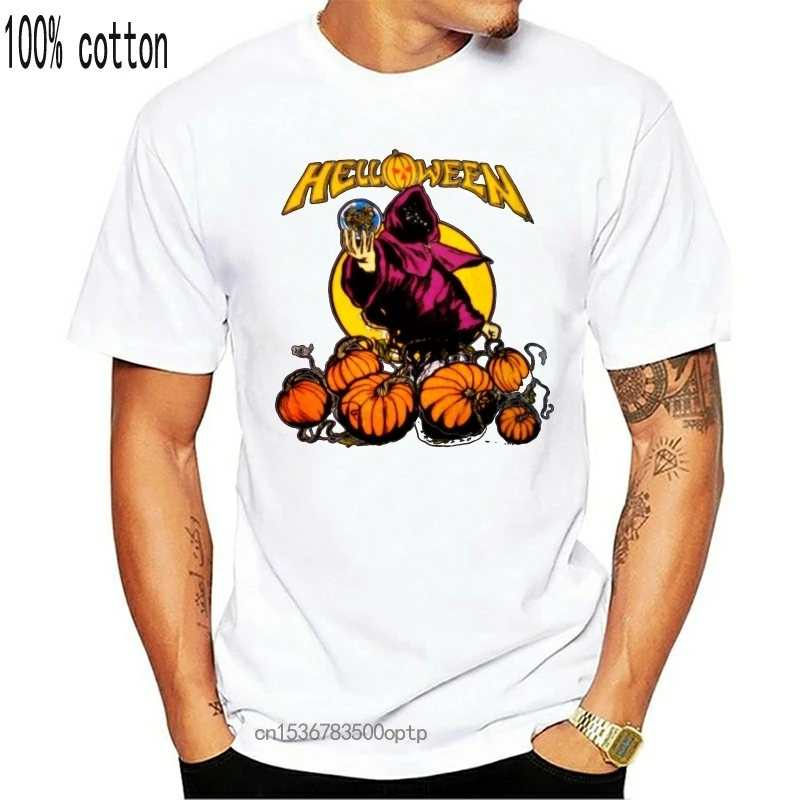 

Vintage Helloween 1988 Pumpkins Fly Free Tour Concert Rock Band Tshirt reprint