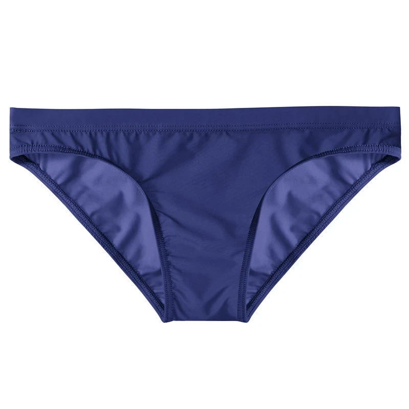 Men Underwear Ice Silk Solid Color Briefs Sexy Transparent Silky Quick Dry U Bulge Pouch Panties Low Waist Male Underpants Cueca